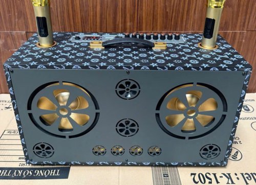 Loa Kiomic L8013 8 loa 2 bass 20 kèm 2 mic không dây - mazimar